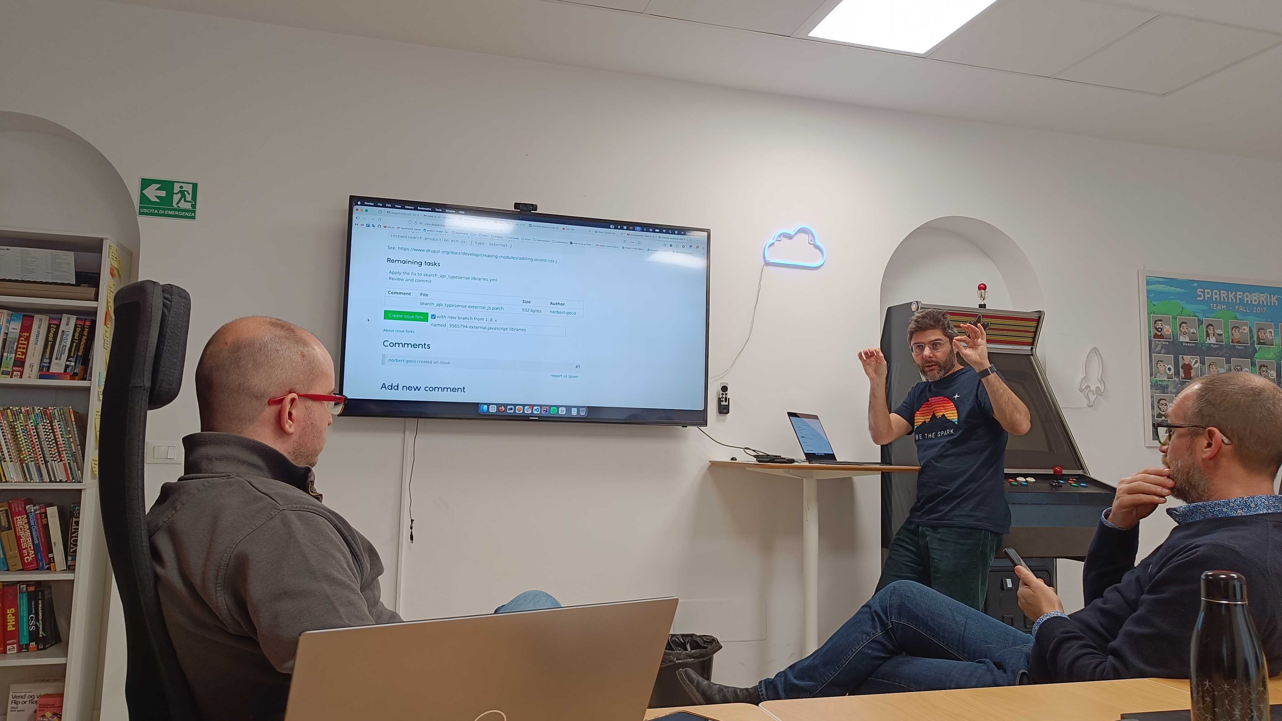 Sessione di brainstorming e decisione delle contribuzioni