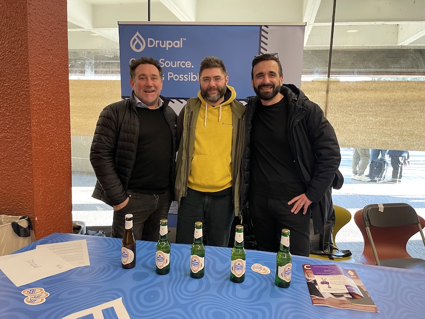 Drupal Association stand at FOSDEM 2025